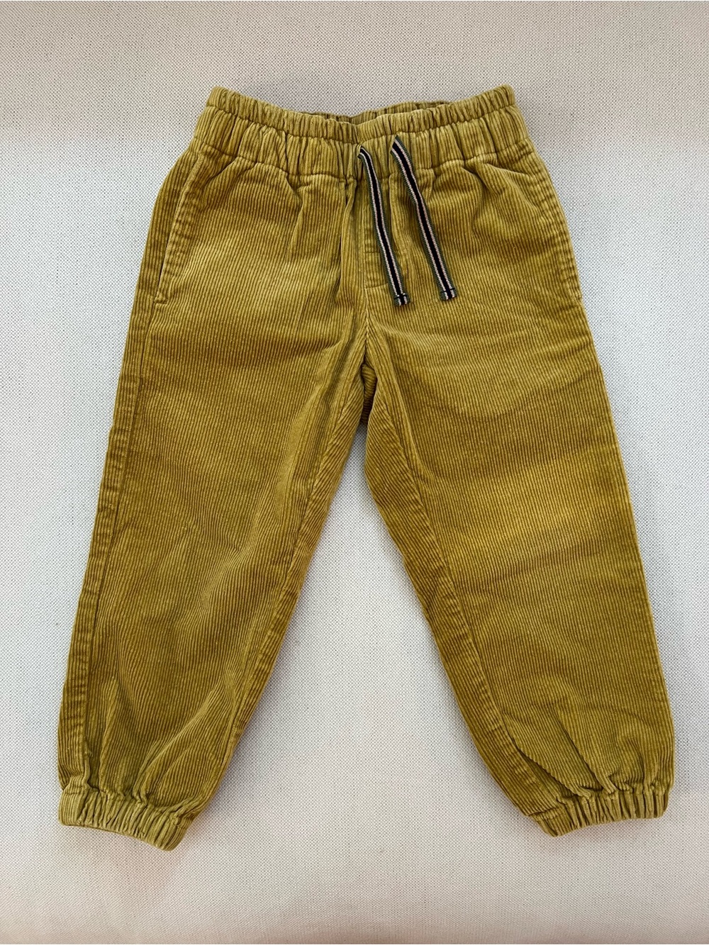 Baybala Toddler Corduroy Pants in Mustard - Elastic Waist 3T